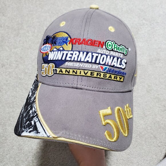 NHRA NWOT WinterNationals Cap 50th Anniversary 2010 Limited Edition 350 of 1050 - Picture 3 of 11